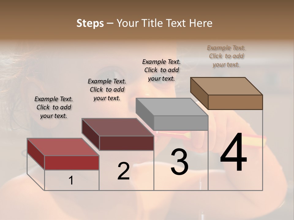 Little Baby Brushing Teeth PowerPoint Template