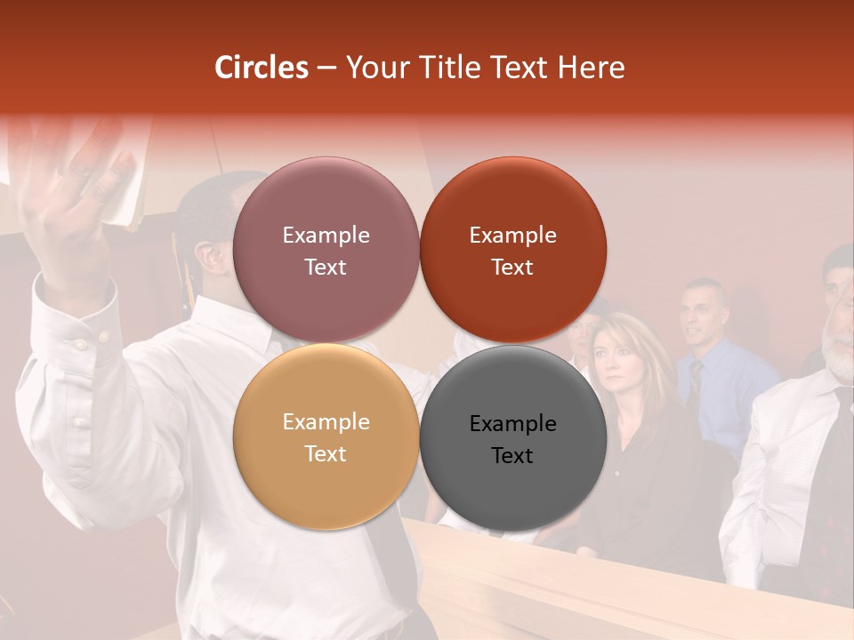 Eager And Passionate Attorney Trying To Convince The Jury Of His Point PowerPoint Template