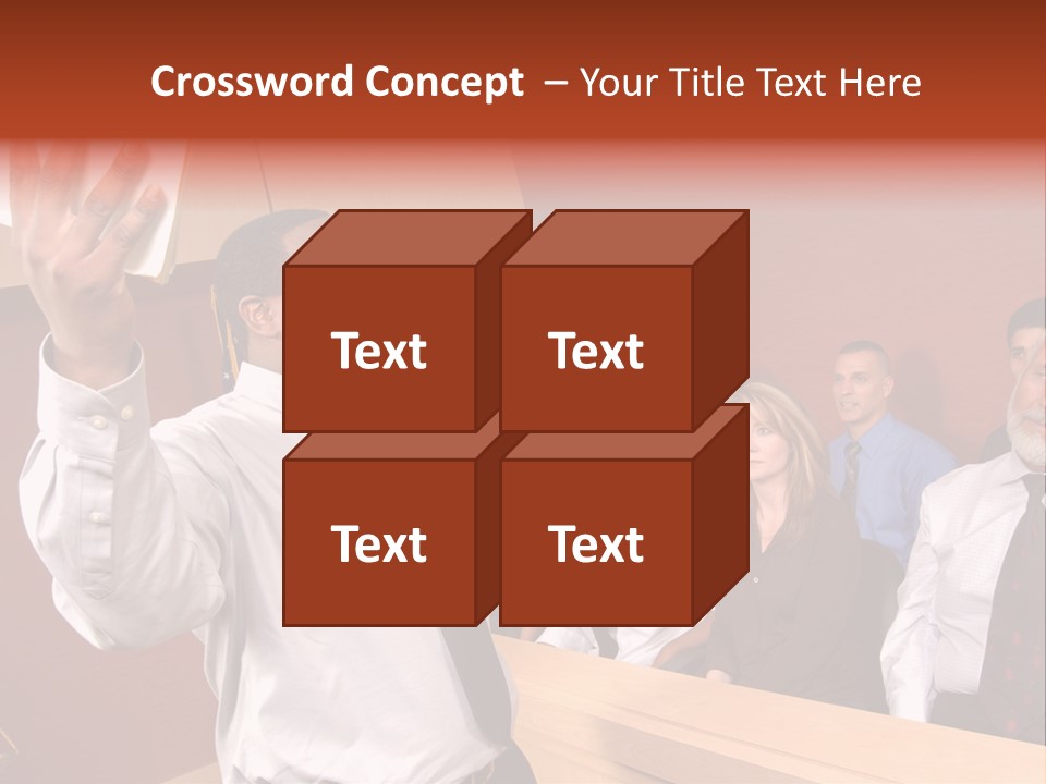 Eager And Passionate Attorney Trying To Convince The Jury Of His Point PowerPoint Template