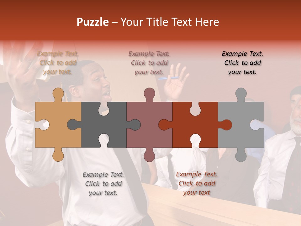 Eager And Passionate Attorney Trying To Convince The Jury Of His Point PowerPoint Template