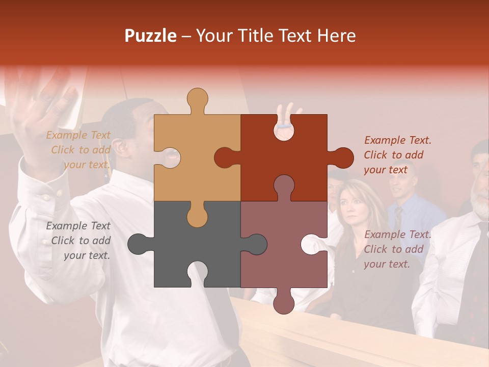 Eager And Passionate Attorney Trying To Convince The Jury Of His Point PowerPoint Template