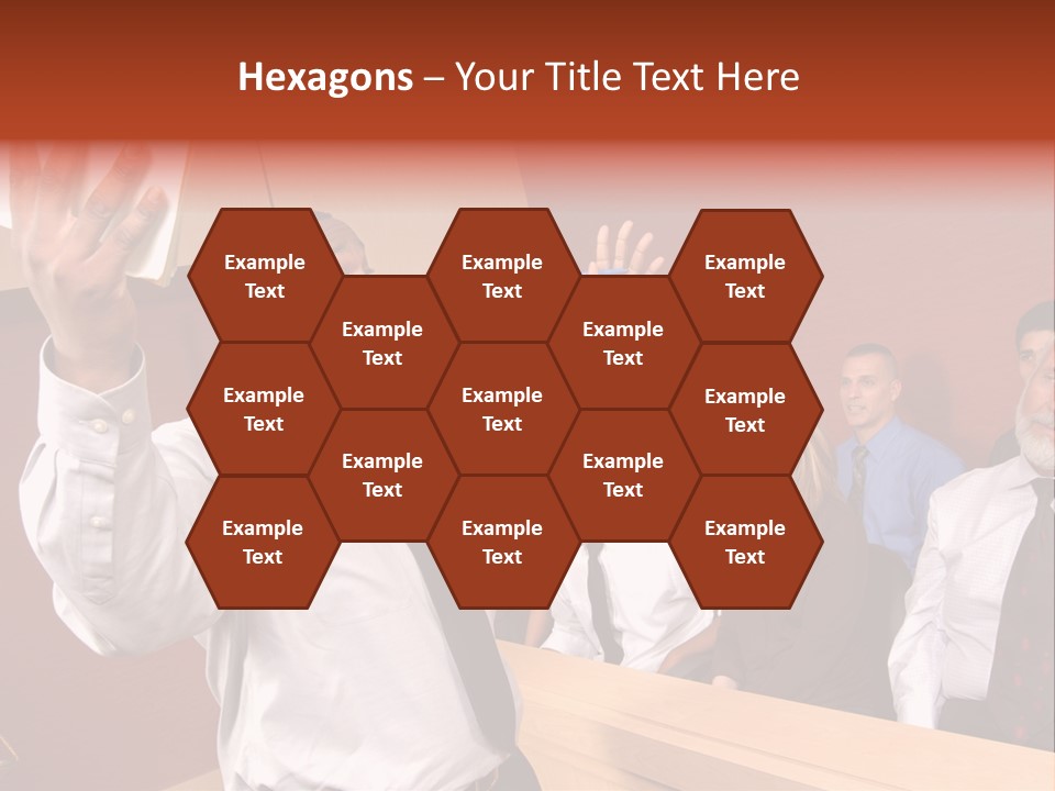 Eager And Passionate Attorney Trying To Convince The Jury Of His Point PowerPoint Template