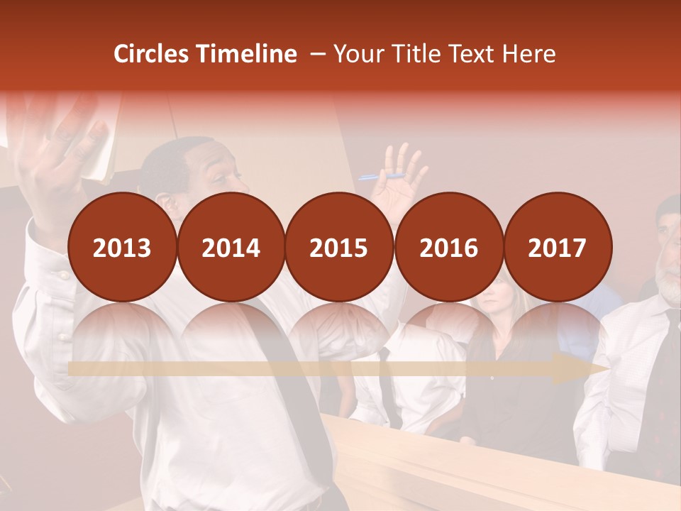 Eager And Passionate Attorney Trying To Convince The Jury Of His Point PowerPoint Template