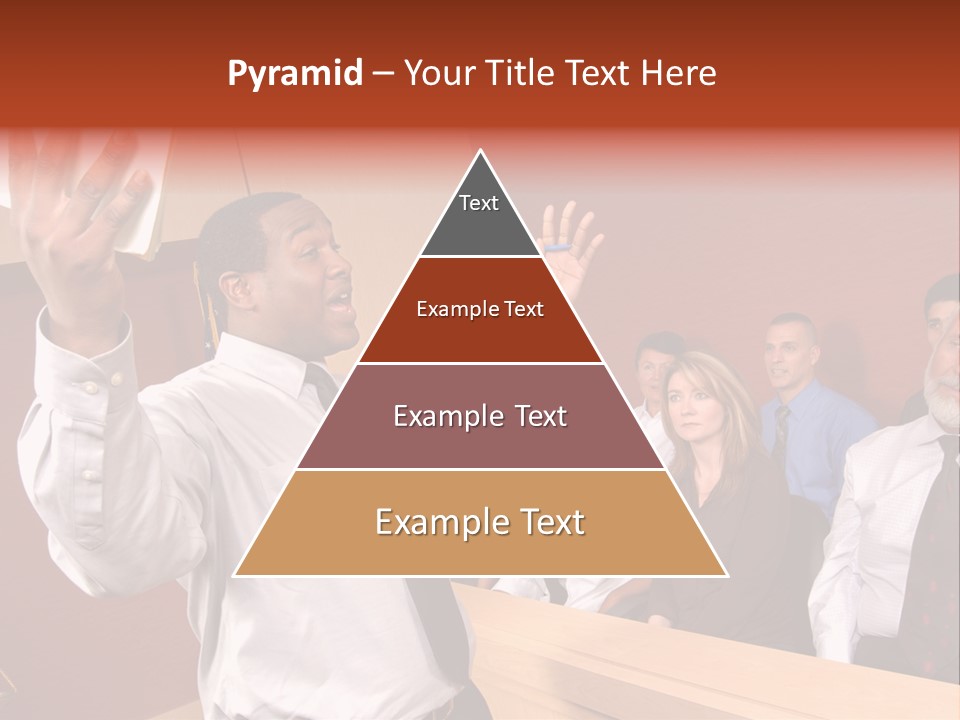 Eager And Passionate Attorney Trying To Convince The Jury Of His Point PowerPoint Template