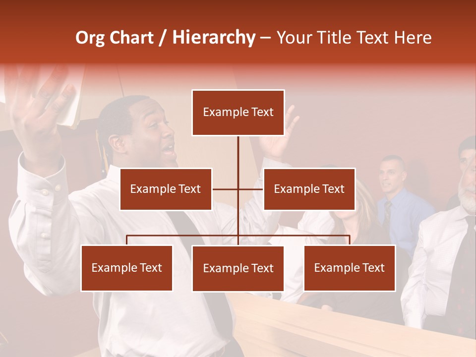 Eager And Passionate Attorney Trying To Convince The Jury Of His Point PowerPoint Template