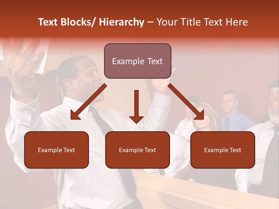Eager And Passionate Attorney Trying To Convince The Jury Of His Point PowerPoint Template