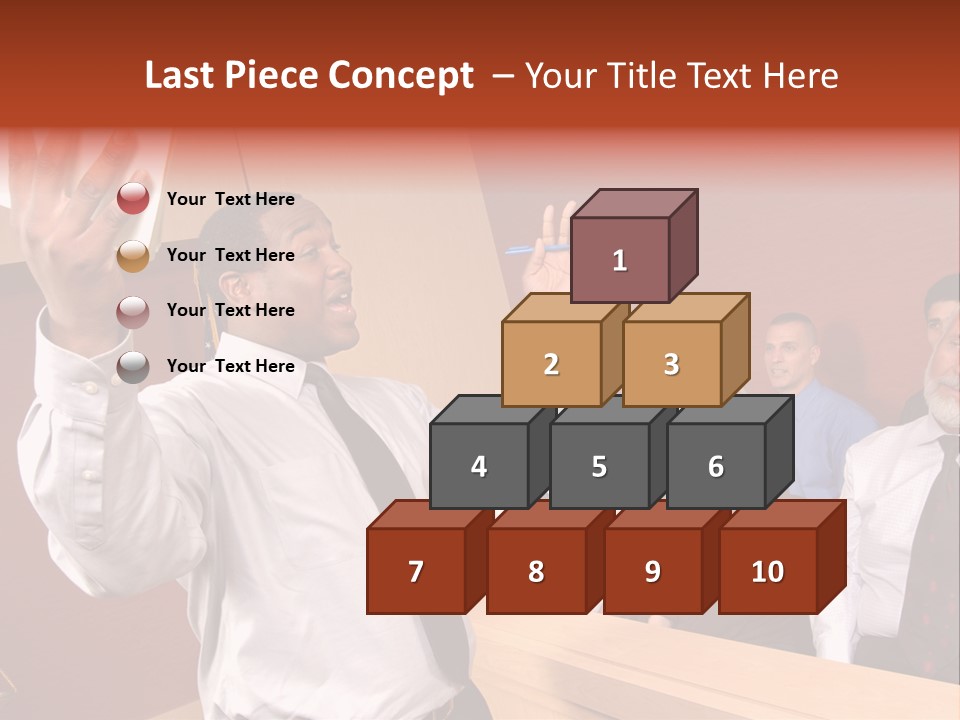 Eager And Passionate Attorney Trying To Convince The Jury Of His Point PowerPoint Template