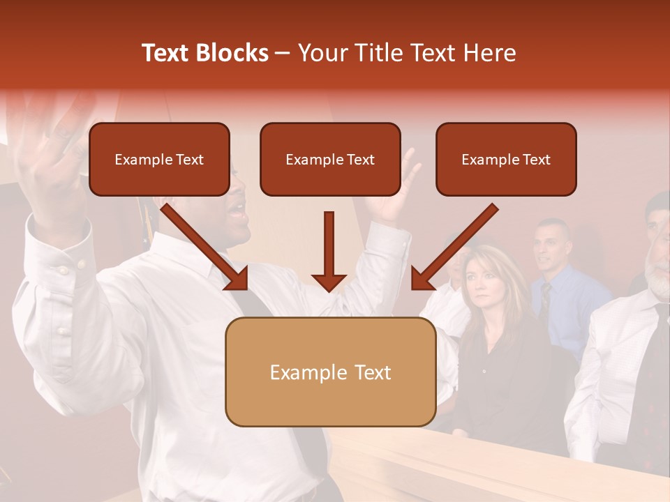Eager And Passionate Attorney Trying To Convince The Jury Of His Point PowerPoint Template
