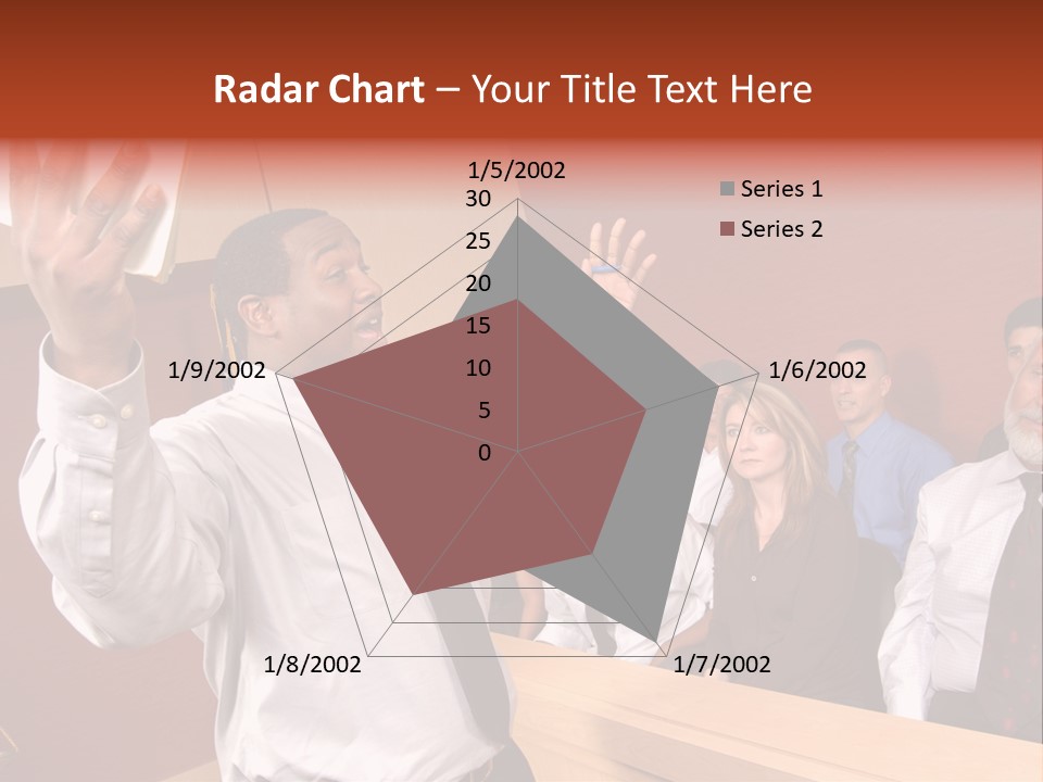 Eager And Passionate Attorney Trying To Convince The Jury Of His Point PowerPoint Template