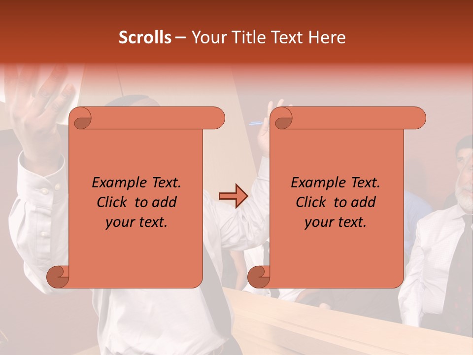 Eager And Passionate Attorney Trying To Convince The Jury Of His Point PowerPoint Template