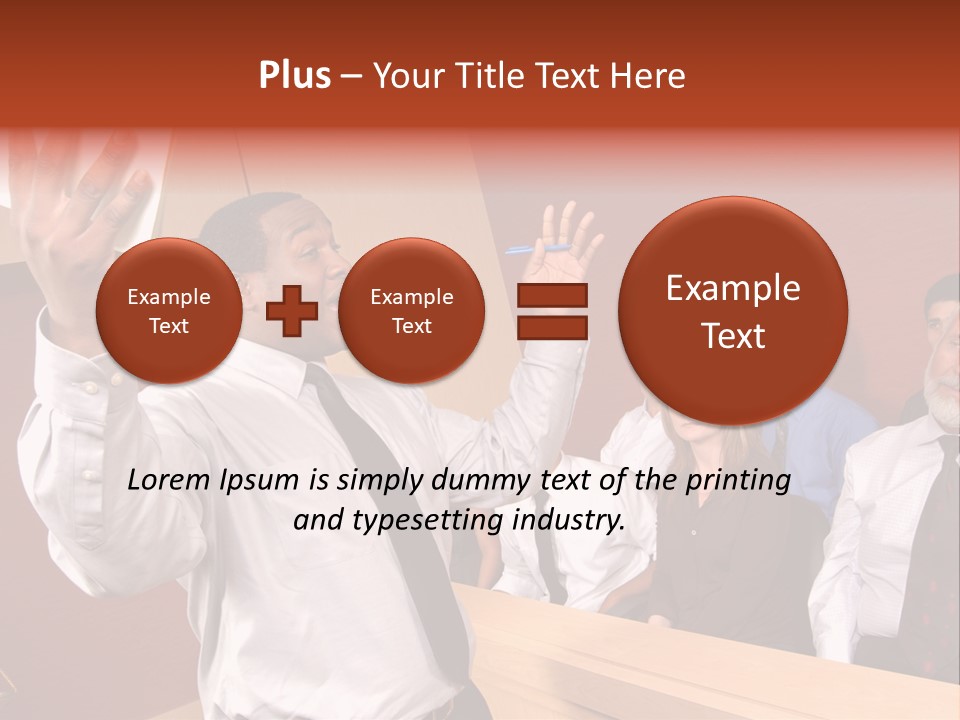 Eager And Passionate Attorney Trying To Convince The Jury Of His Point PowerPoint Template