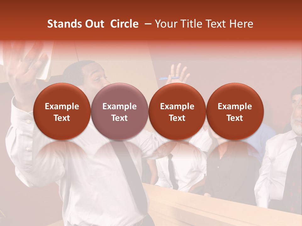 Eager And Passionate Attorney Trying To Convince The Jury Of His Point PowerPoint Template