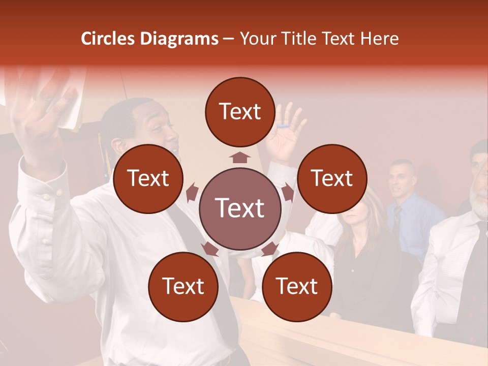 Eager And Passionate Attorney Trying To Convince The Jury Of His Point PowerPoint Template