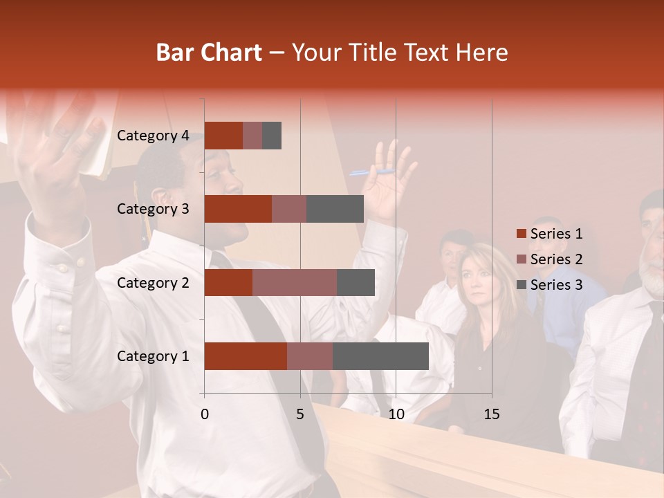 Eager And Passionate Attorney Trying To Convince The Jury Of His Point PowerPoint Template