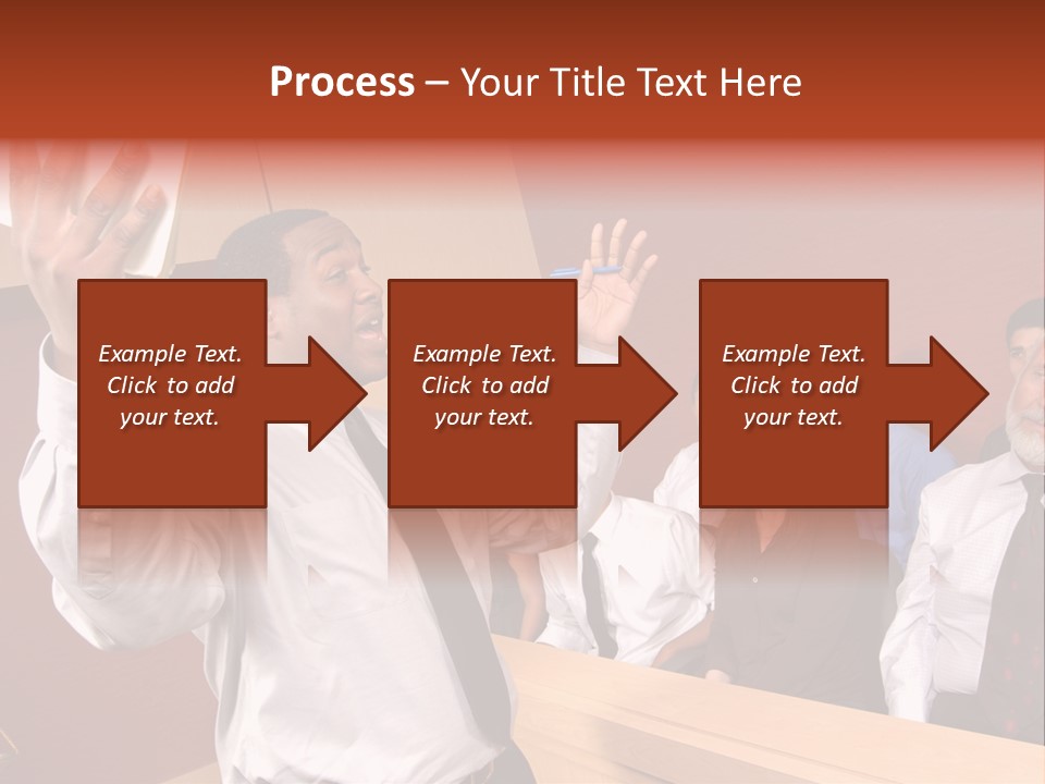 Eager And Passionate Attorney Trying To Convince The Jury Of His Point PowerPoint Template