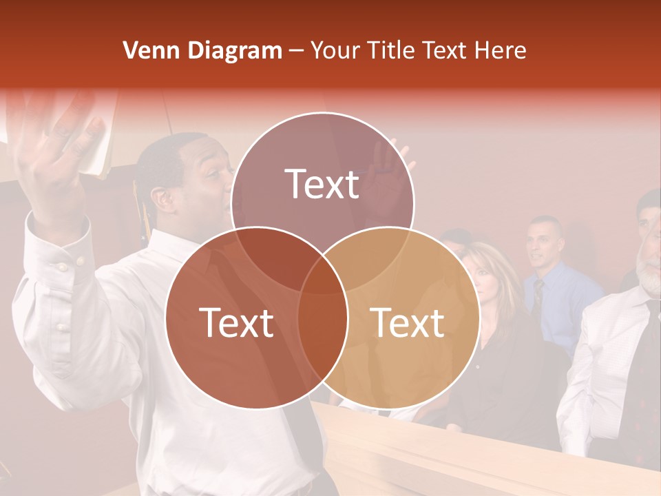 Eager And Passionate Attorney Trying To Convince The Jury Of His Point PowerPoint Template