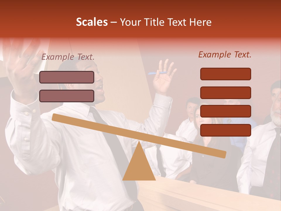Eager And Passionate Attorney Trying To Convince The Jury Of His Point PowerPoint Template