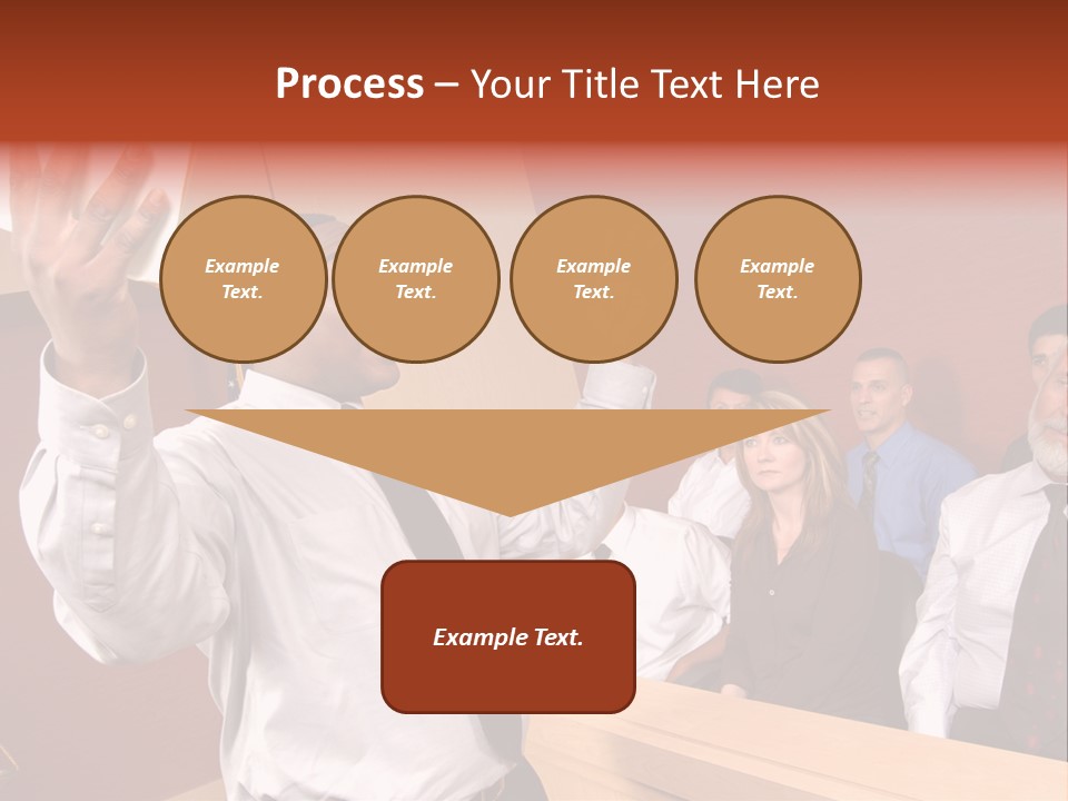 Eager And Passionate Attorney Trying To Convince The Jury Of His Point PowerPoint Template