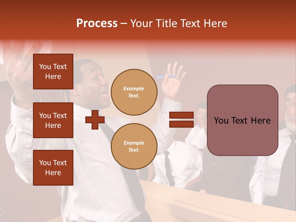Eager And Passionate Attorney Trying To Convince The Jury Of His Point PowerPoint Template