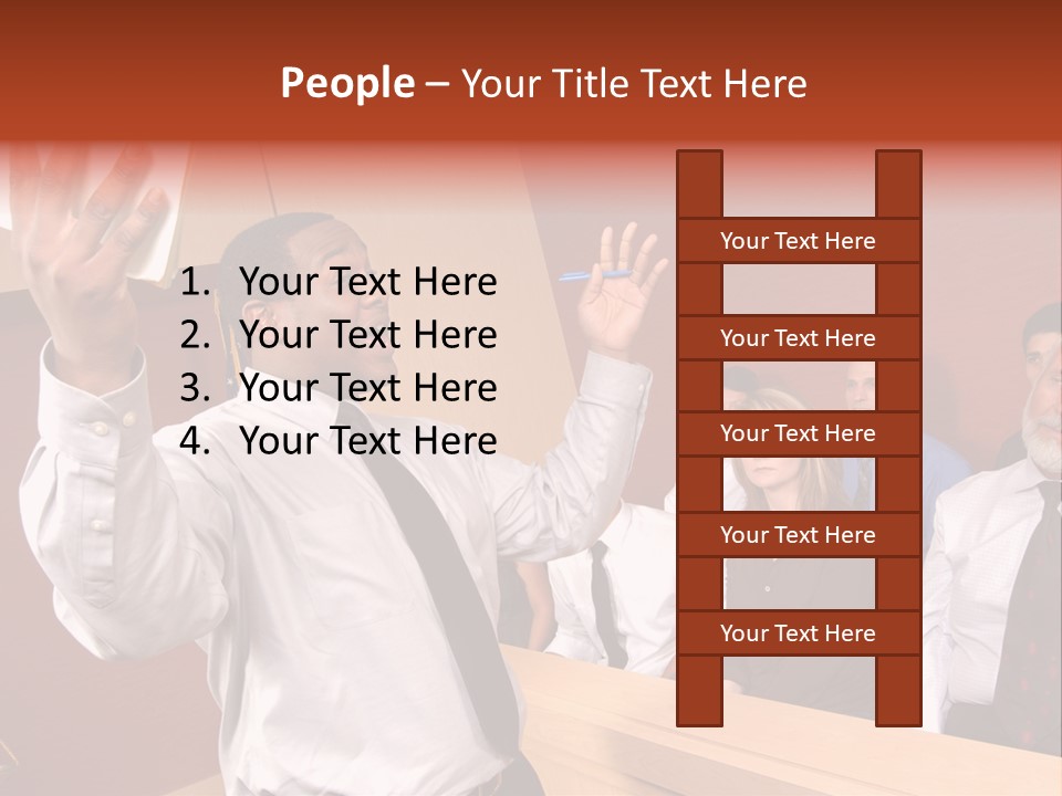 Eager And Passionate Attorney Trying To Convince The Jury Of His Point PowerPoint Template