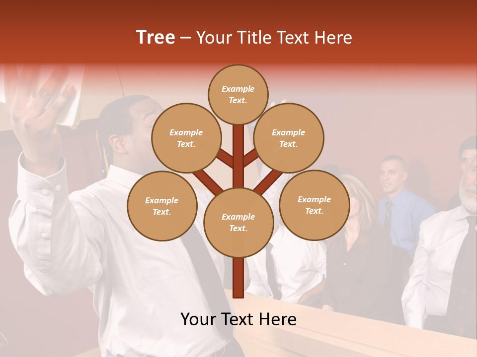 Eager And Passionate Attorney Trying To Convince The Jury Of His Point PowerPoint Template