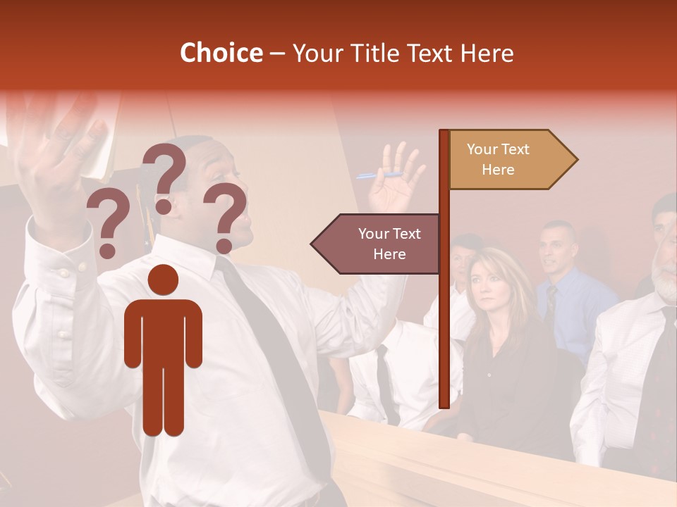 Eager And Passionate Attorney Trying To Convince The Jury Of His Point PowerPoint Template