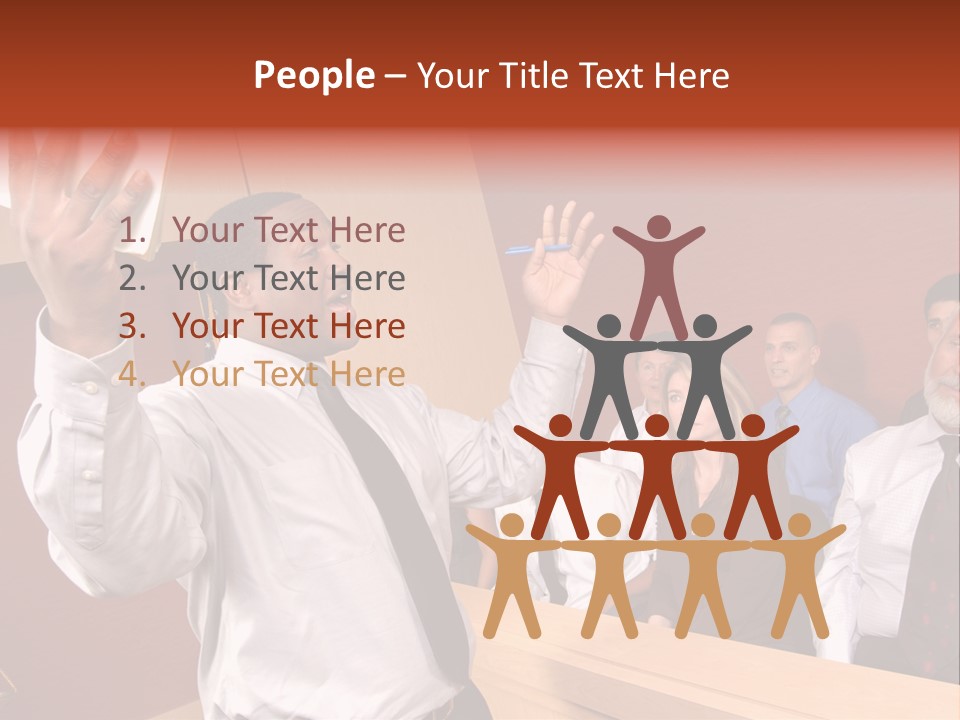 Eager And Passionate Attorney Trying To Convince The Jury Of His Point PowerPoint Template