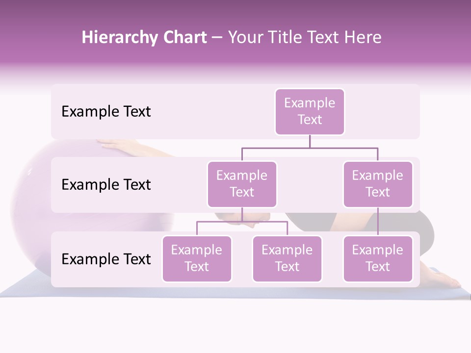 Fit Young Brunette Pilates Instructor Showing Different Exercises On A White Background With Basic Pilates Equipment Including A Ball And Yoga Mat. White Background, Not Isolated PowerPoint Template