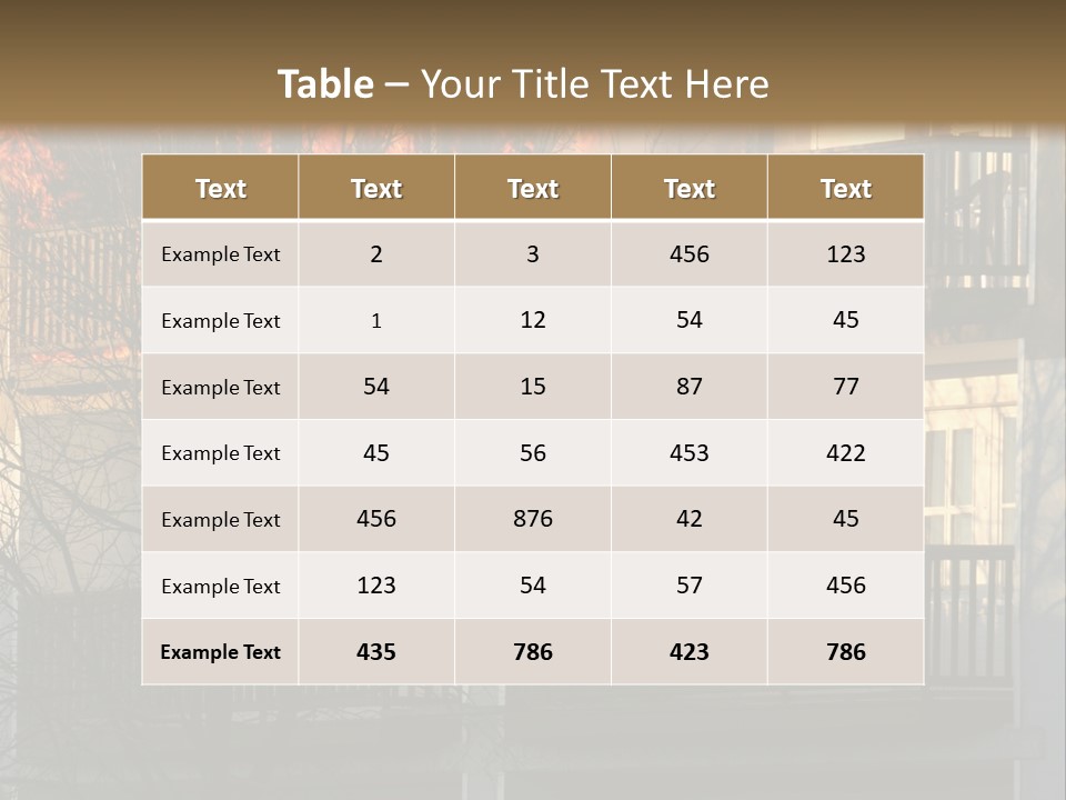 Children Watching A Fire Disaster PowerPoint Template