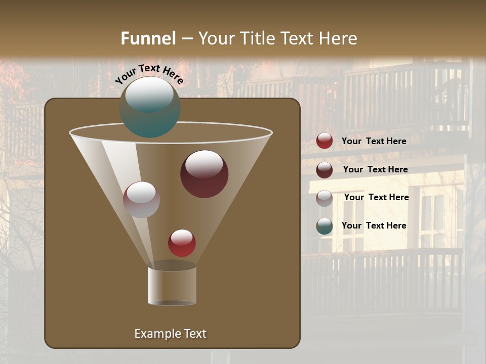 Children Watching A Fire Disaster PowerPoint Template