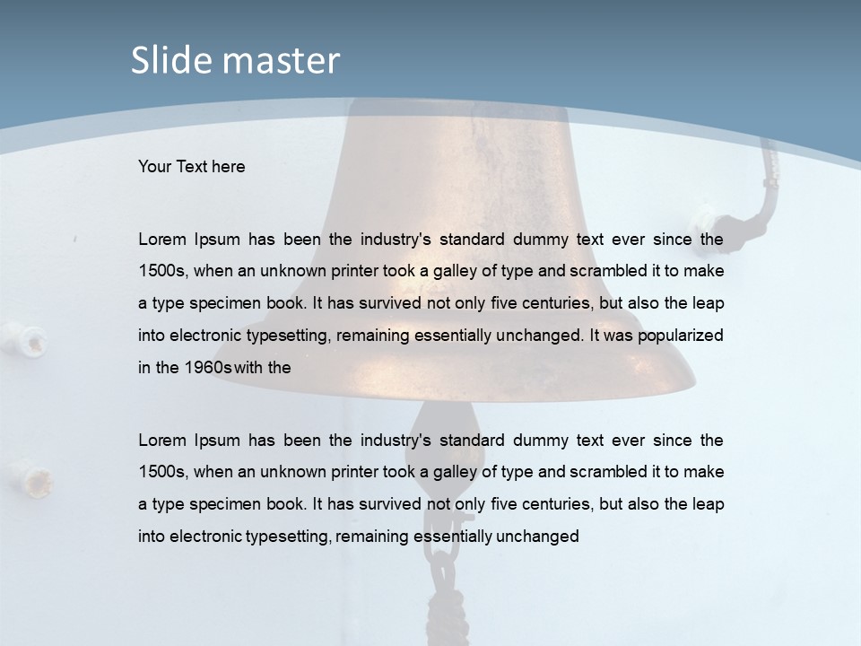 Sea Bell Onboard The Ferry PowerPoint Template