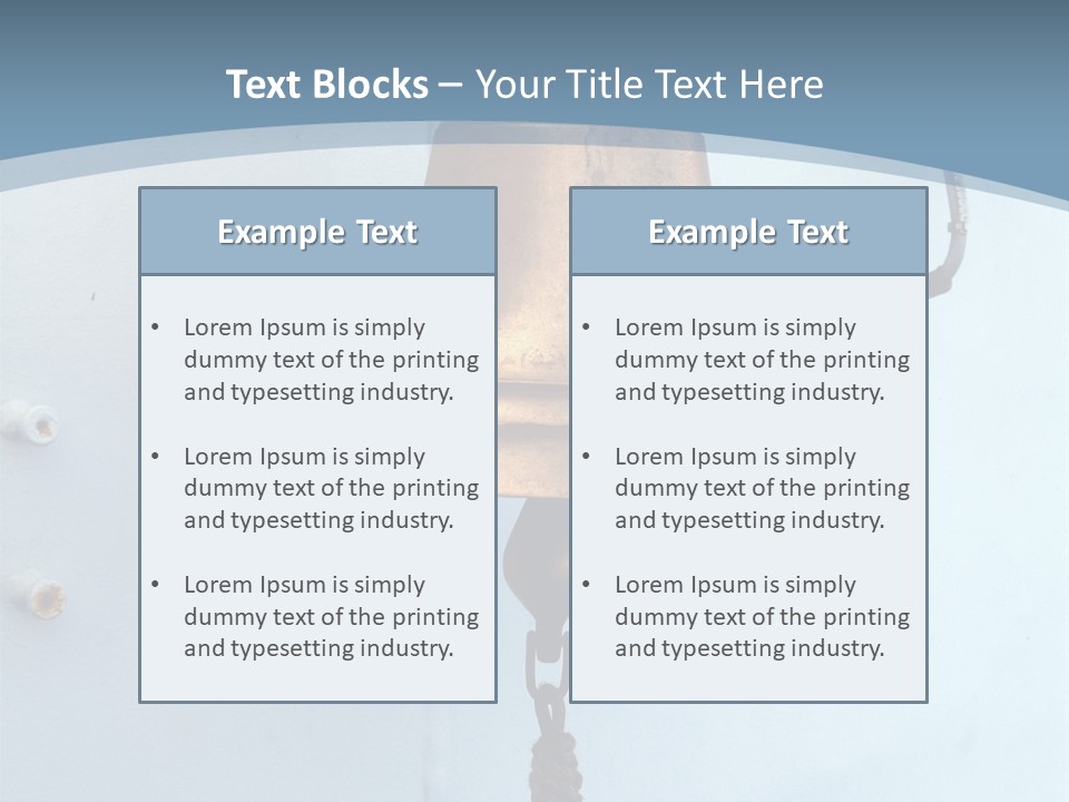 Sea Bell Onboard The Ferry PowerPoint Template