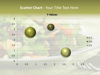 Close-Up Of Salad PowerPoint Template