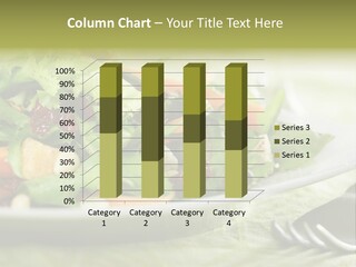 Close-Up Of Salad PowerPoint Template