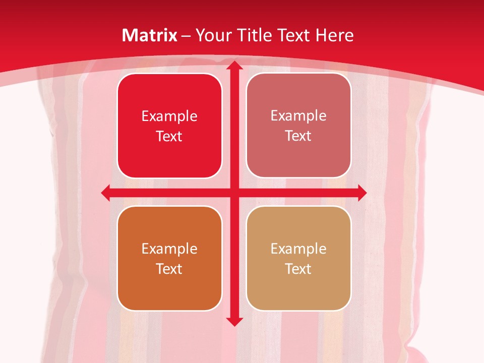 Modern Style Pillow With Straps Isolated On White PowerPoint Template