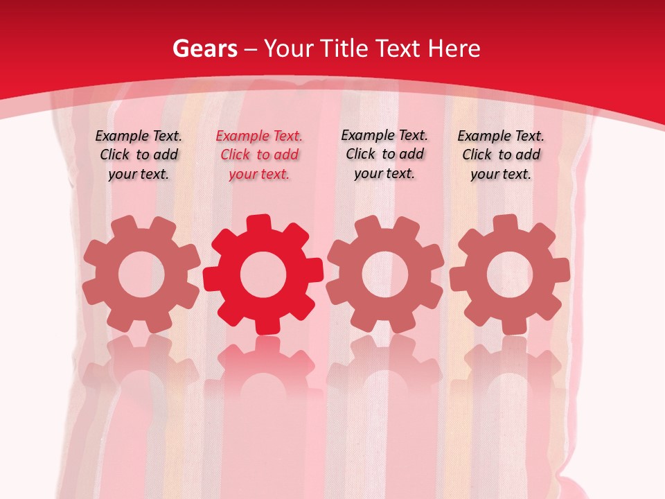 Modern Style Pillow With Straps Isolated On White PowerPoint Template