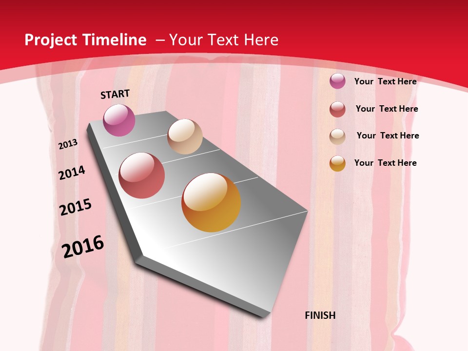 Modern Style Pillow With Straps Isolated On White PowerPoint Template