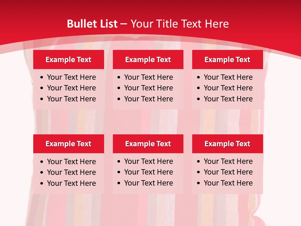 Modern Style Pillow With Straps Isolated On White PowerPoint Template