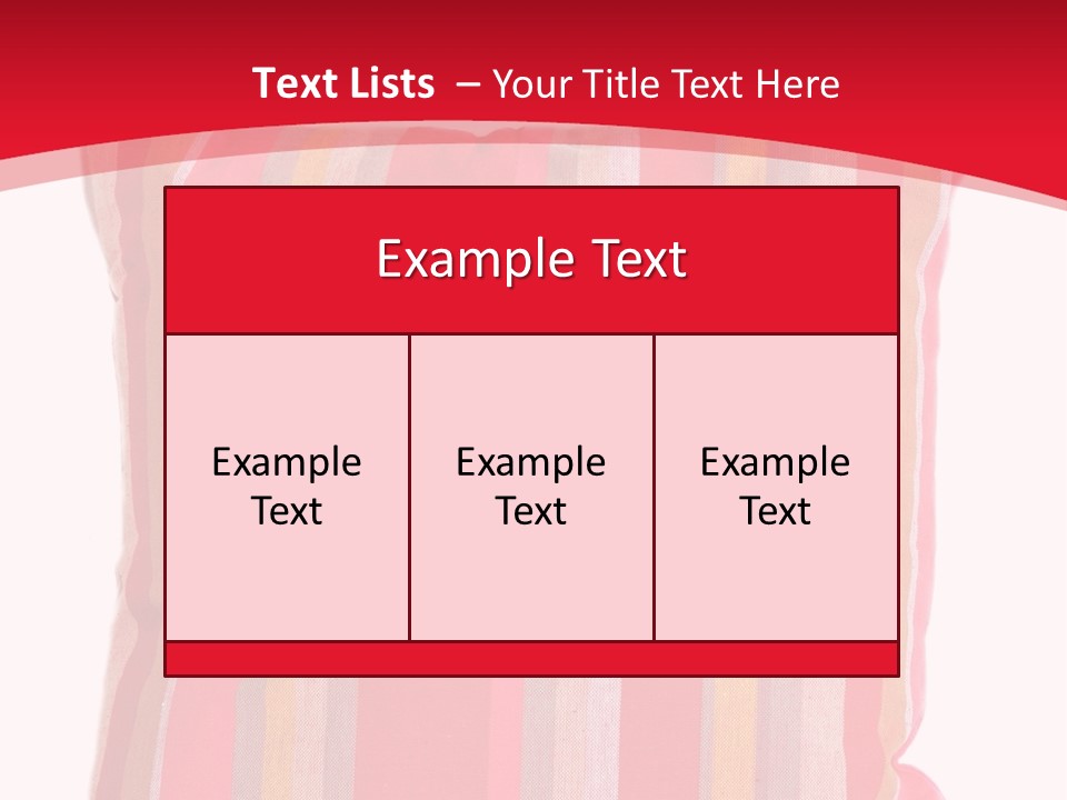 Modern Style Pillow With Straps Isolated On White PowerPoint Template