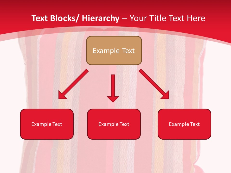 Modern Style Pillow With Straps Isolated On White PowerPoint Template