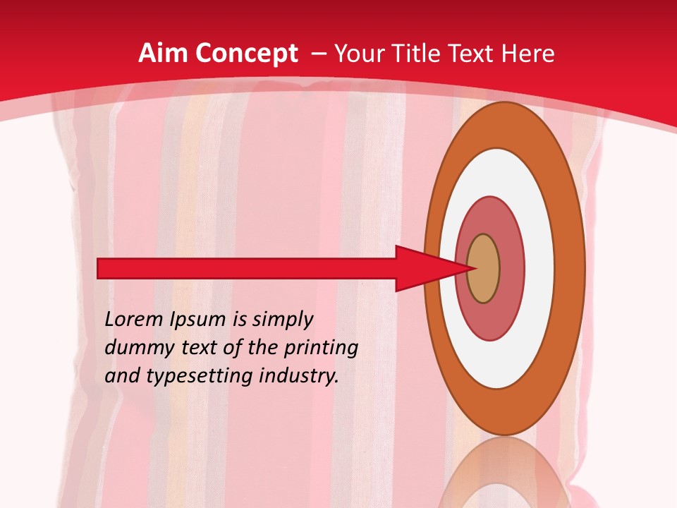 Modern Style Pillow With Straps Isolated On White PowerPoint Template