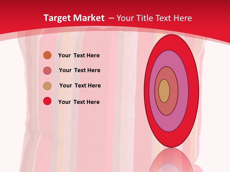 Modern Style Pillow With Straps Isolated On White PowerPoint Template