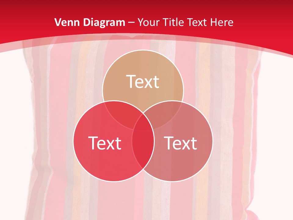 Modern Style Pillow With Straps Isolated On White PowerPoint Template