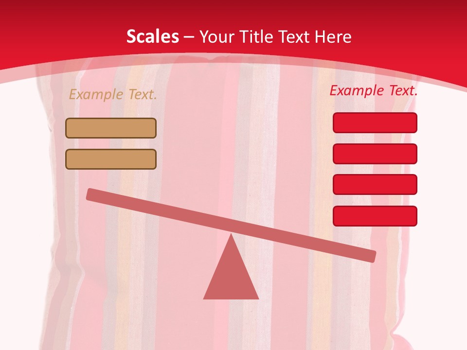 Modern Style Pillow With Straps Isolated On White PowerPoint Template