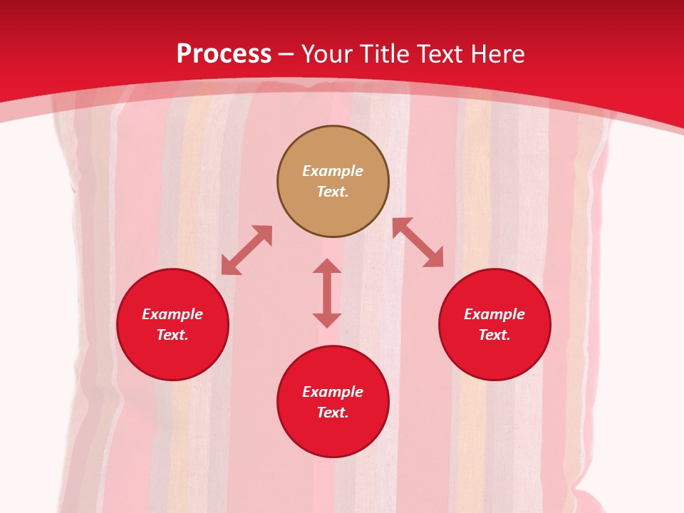 Modern Style Pillow With Straps Isolated On White PowerPoint Template