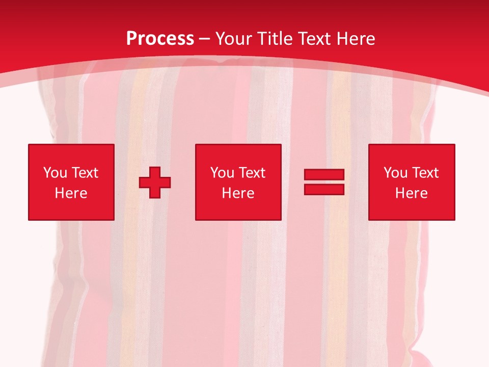 Modern Style Pillow With Straps Isolated On White PowerPoint Template