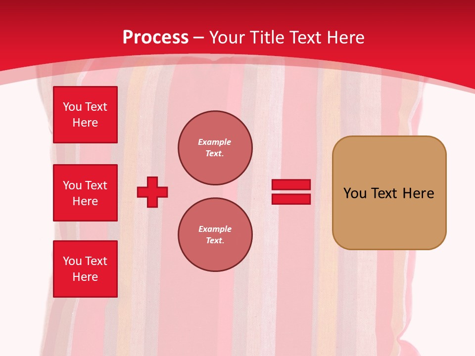 Modern Style Pillow With Straps Isolated On White PowerPoint Template