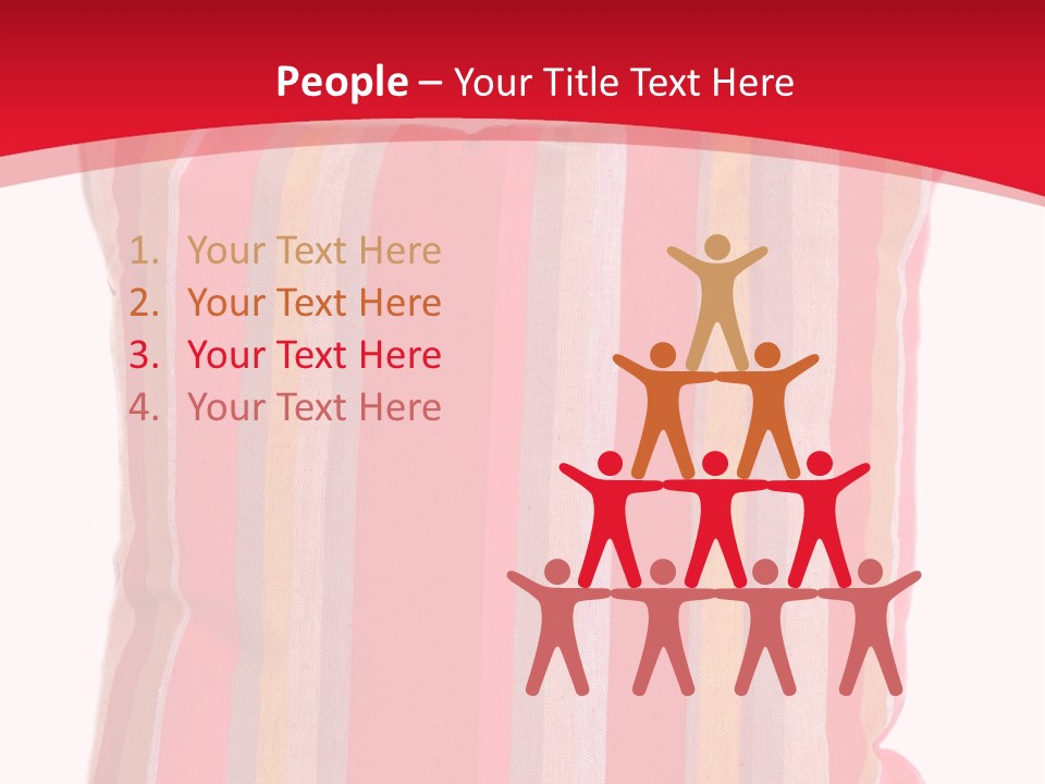 Modern Style Pillow With Straps Isolated On White PowerPoint Template