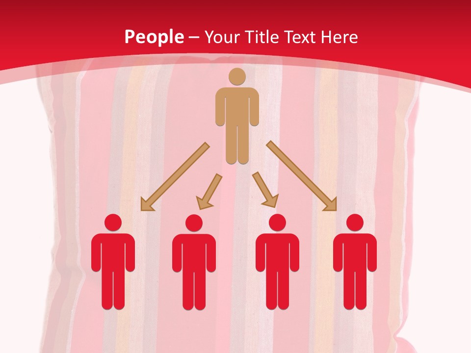 Modern Style Pillow With Straps Isolated On White PowerPoint Template