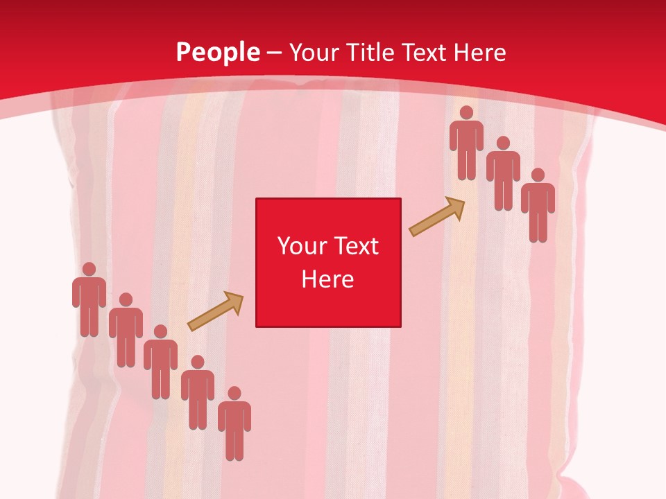 Modern Style Pillow With Straps Isolated On White PowerPoint Template